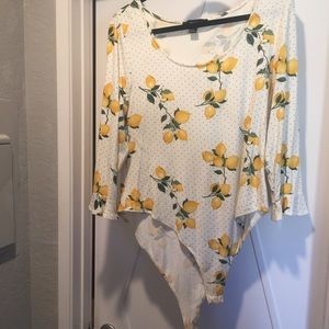 Lemon Leotard Bodysuit